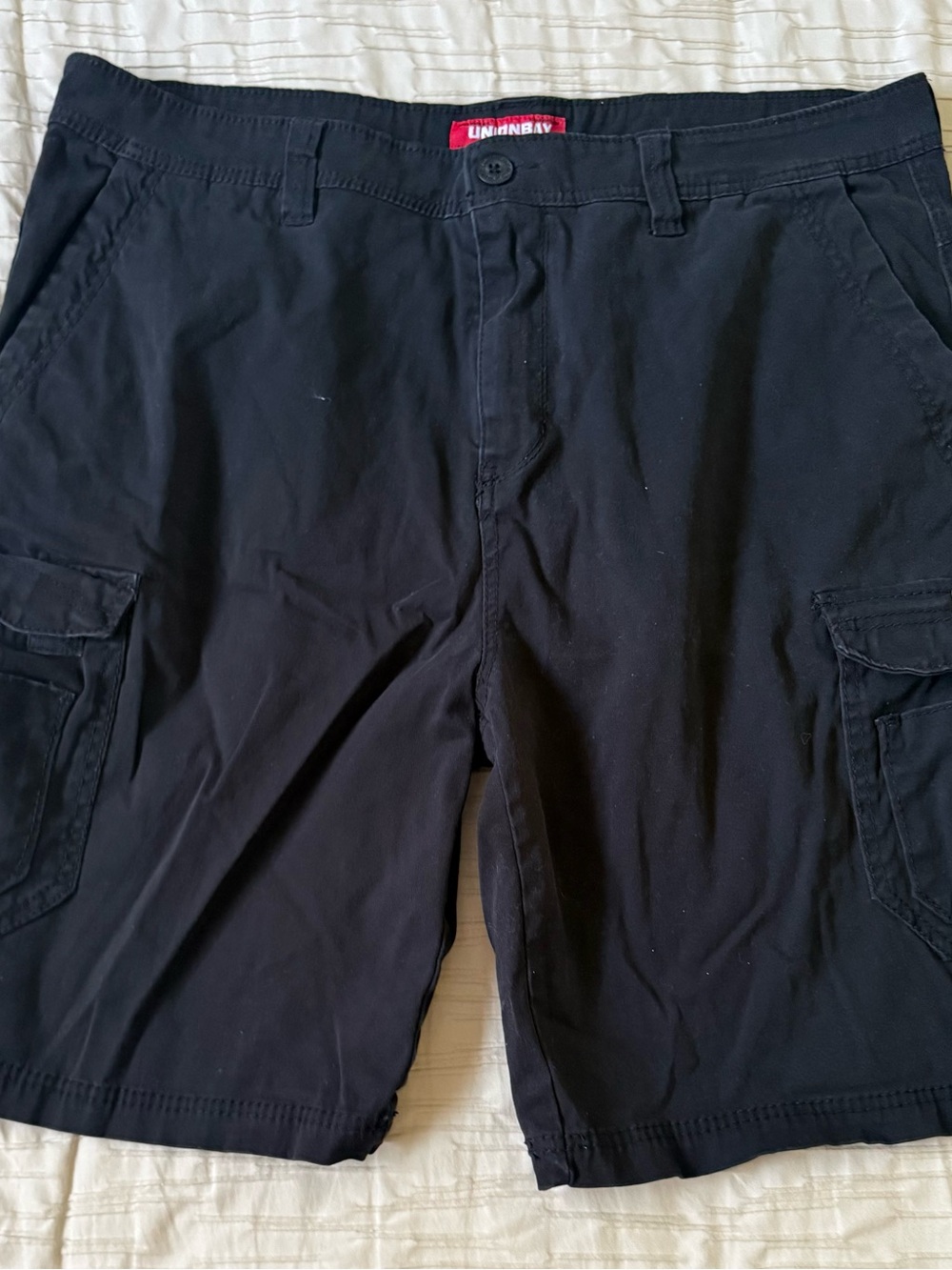 UNIONBAY Men's Black Cargo Shorts Size 42